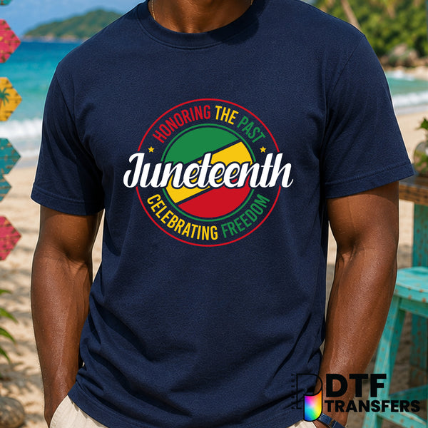 Juneteenth Honoring the Past Celebrating Freedom Black History – Black History Month DTF Transfer