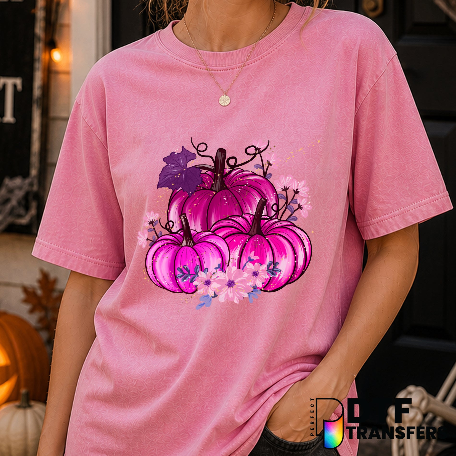 Pumpkin Spice & Everything Nice – Halloween DTF Transfer
