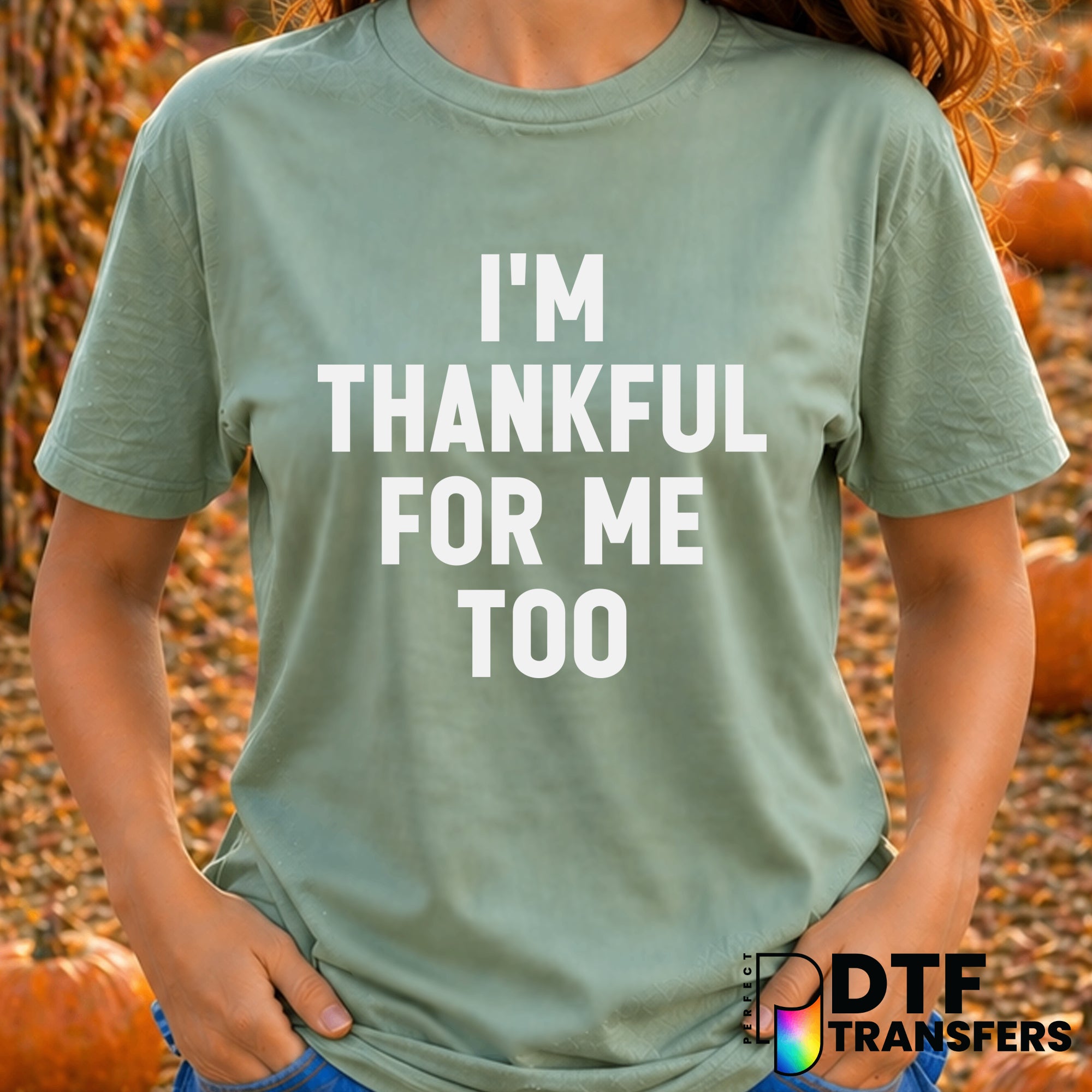 Grateful & Thankful – Thanksgiving DTF Transfer