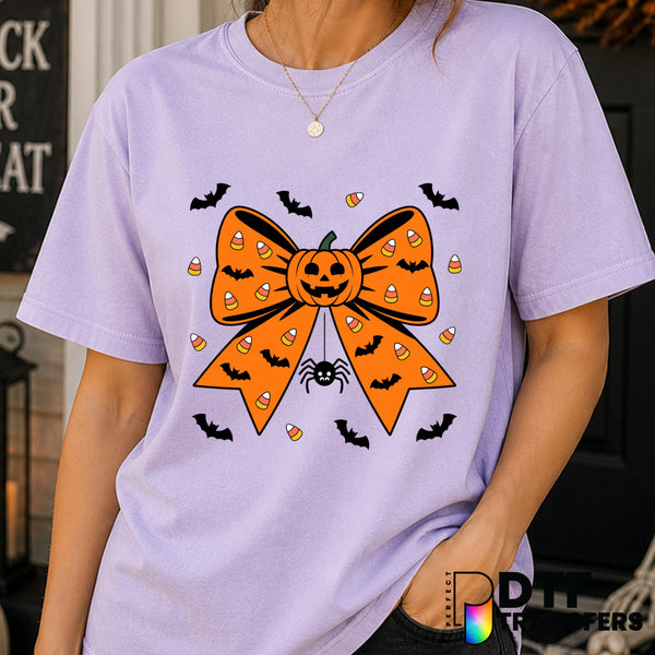 Cute Ghost with Witch Hat – Halloween DTF Transfer