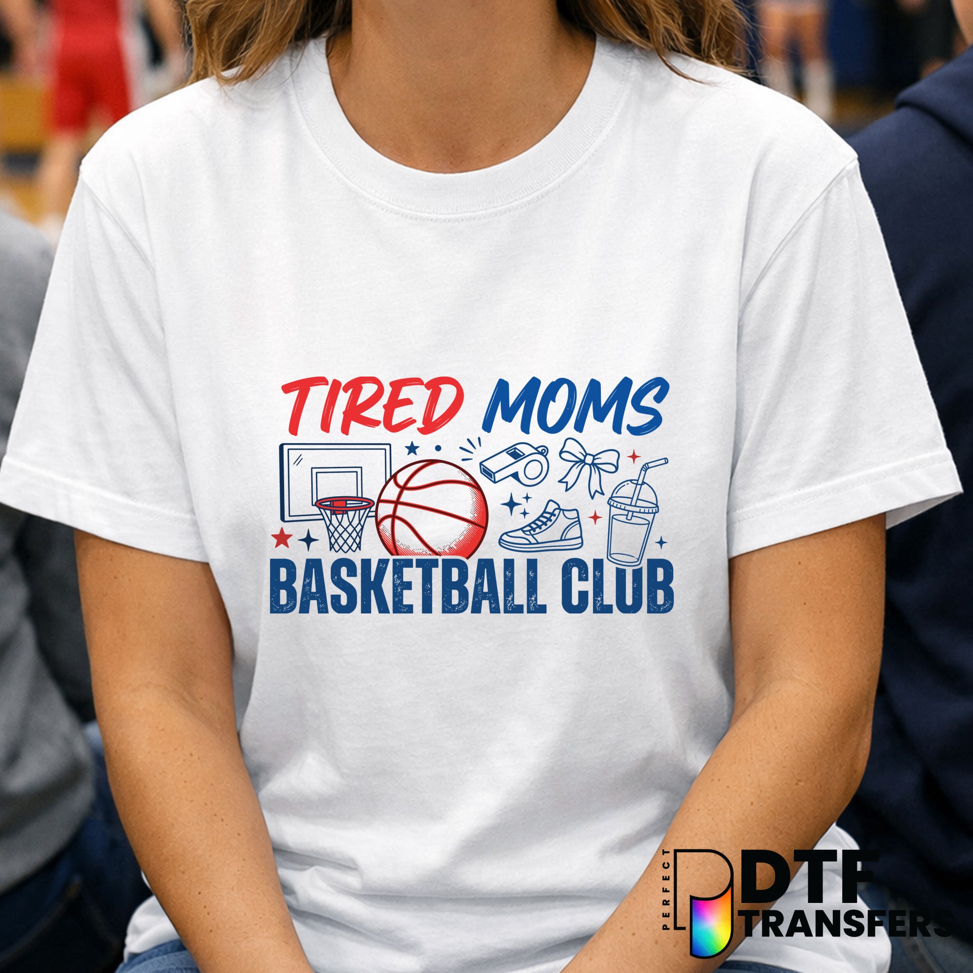 Tired Moms Basketball Club – Basketball DTF Transfer