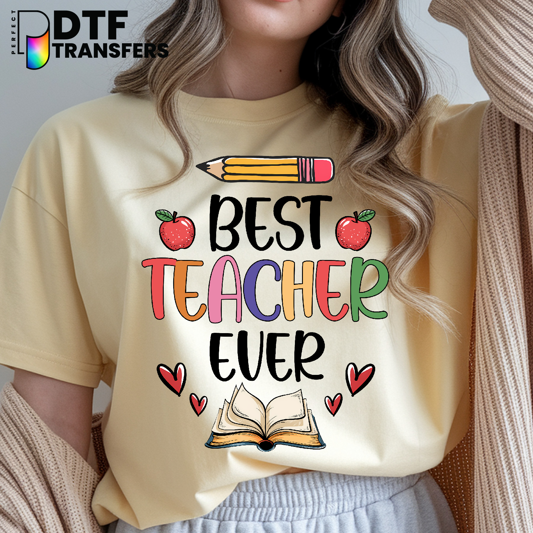 Best Teacher Ever – Teacher DTF Transfer