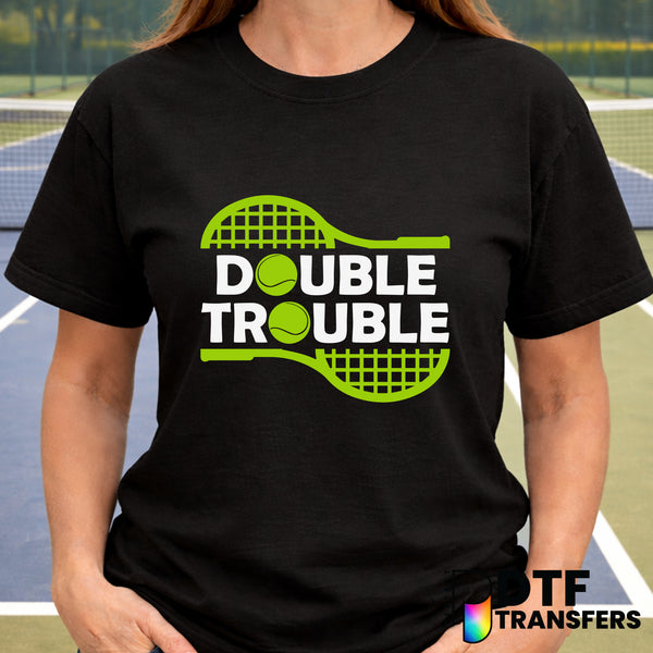 Double Trouble Tennis – DTF Transfer