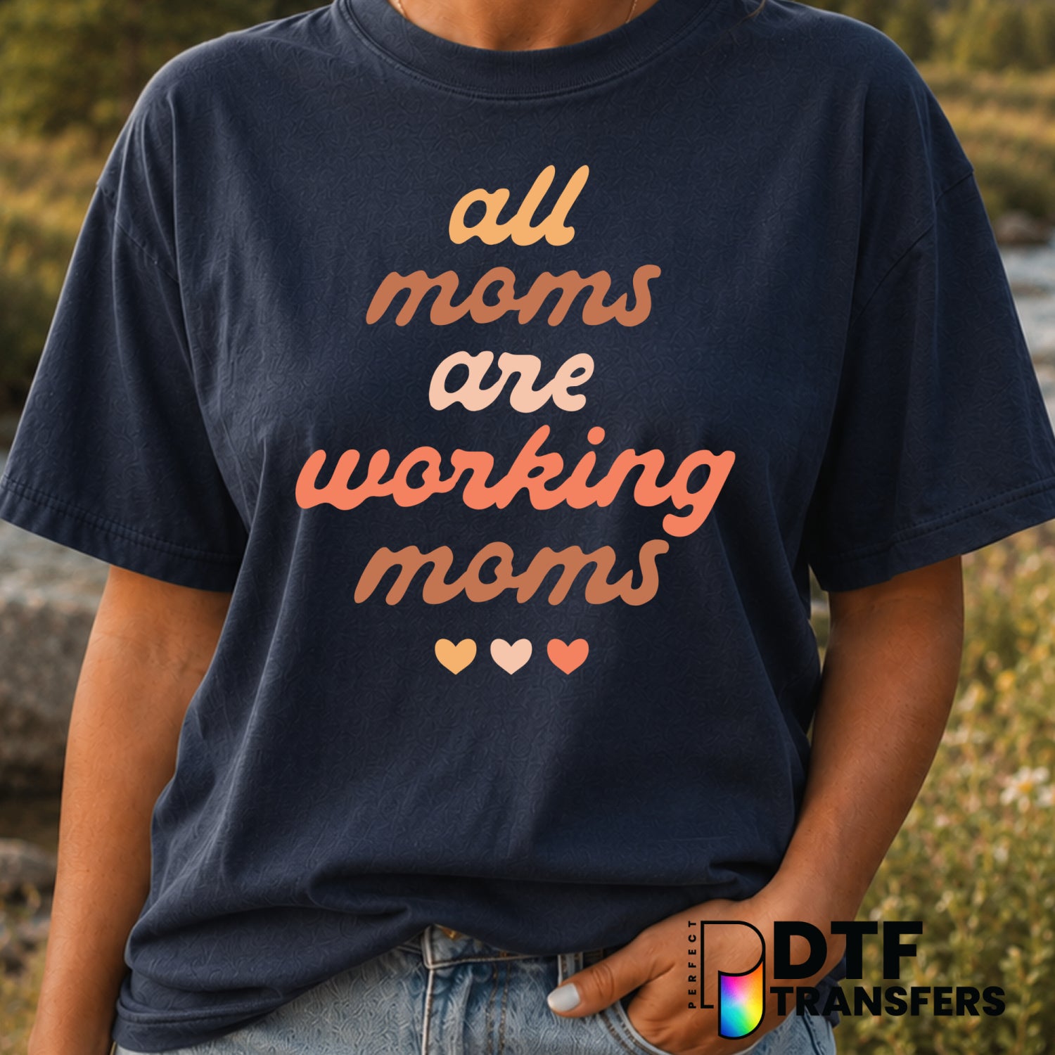 All Moms are Working Moms – Mother's Day DTF Transfer (view 2 of 2) – by Perfect DTF Transfers – Premade DTF Transfers – M...