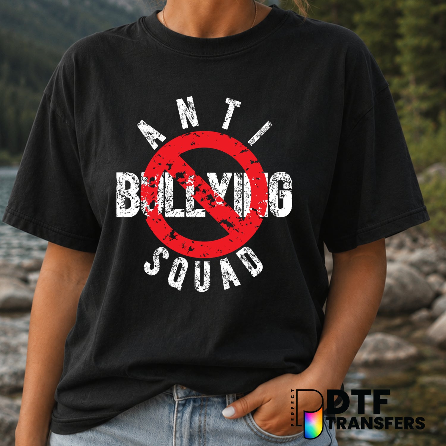 ANTI BULLYING SQUAD – Anti-Bullying DTF Transfer (view 2 of 2) – by Perfect DTF Transfers – Premade DTF Transfers – Anti-B...