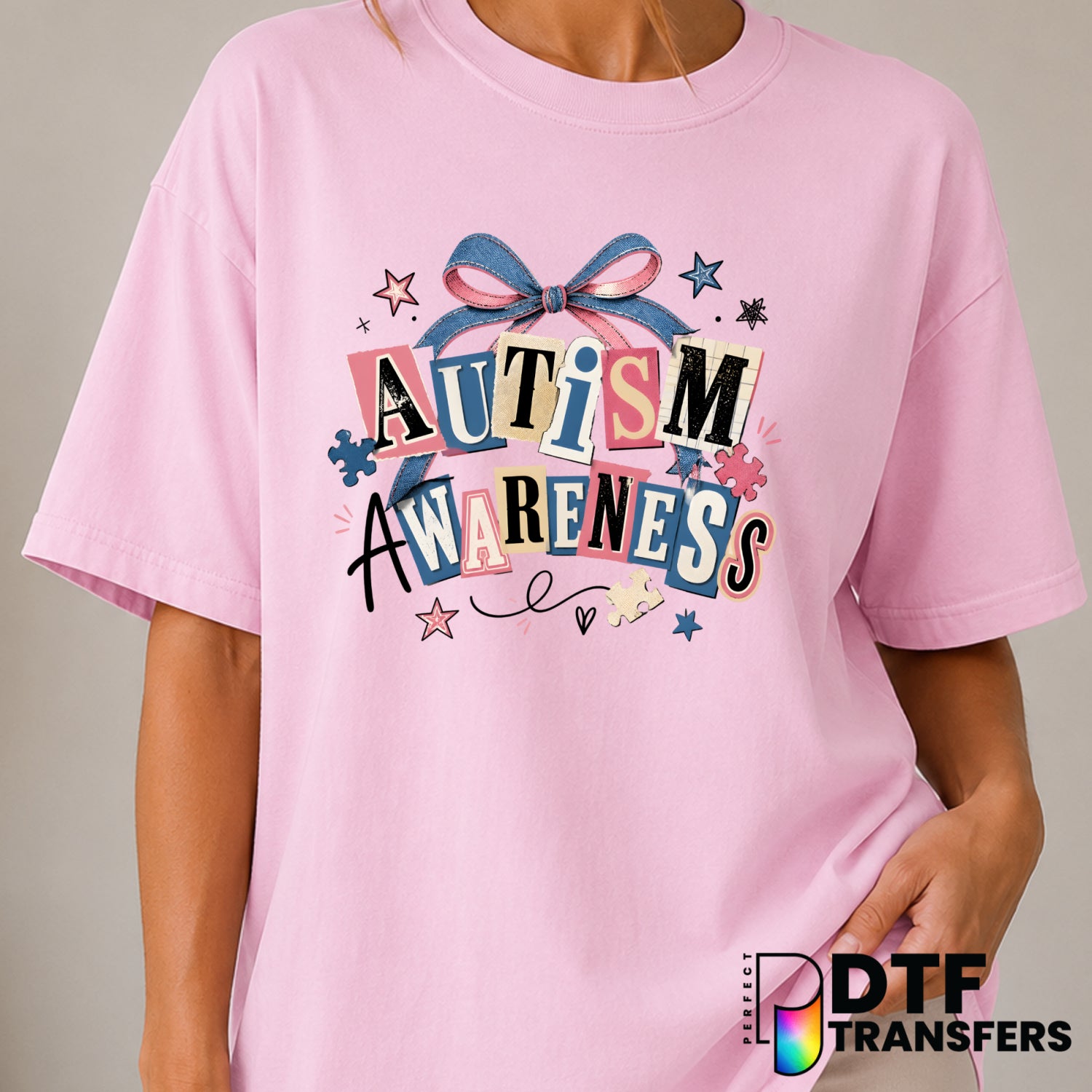 AUTISM AWARENESS – Autism Awareness DTF Transfer (view 2 of 2) – by Perfect DTF Transfers – Premade DTF Transfers – Autism...