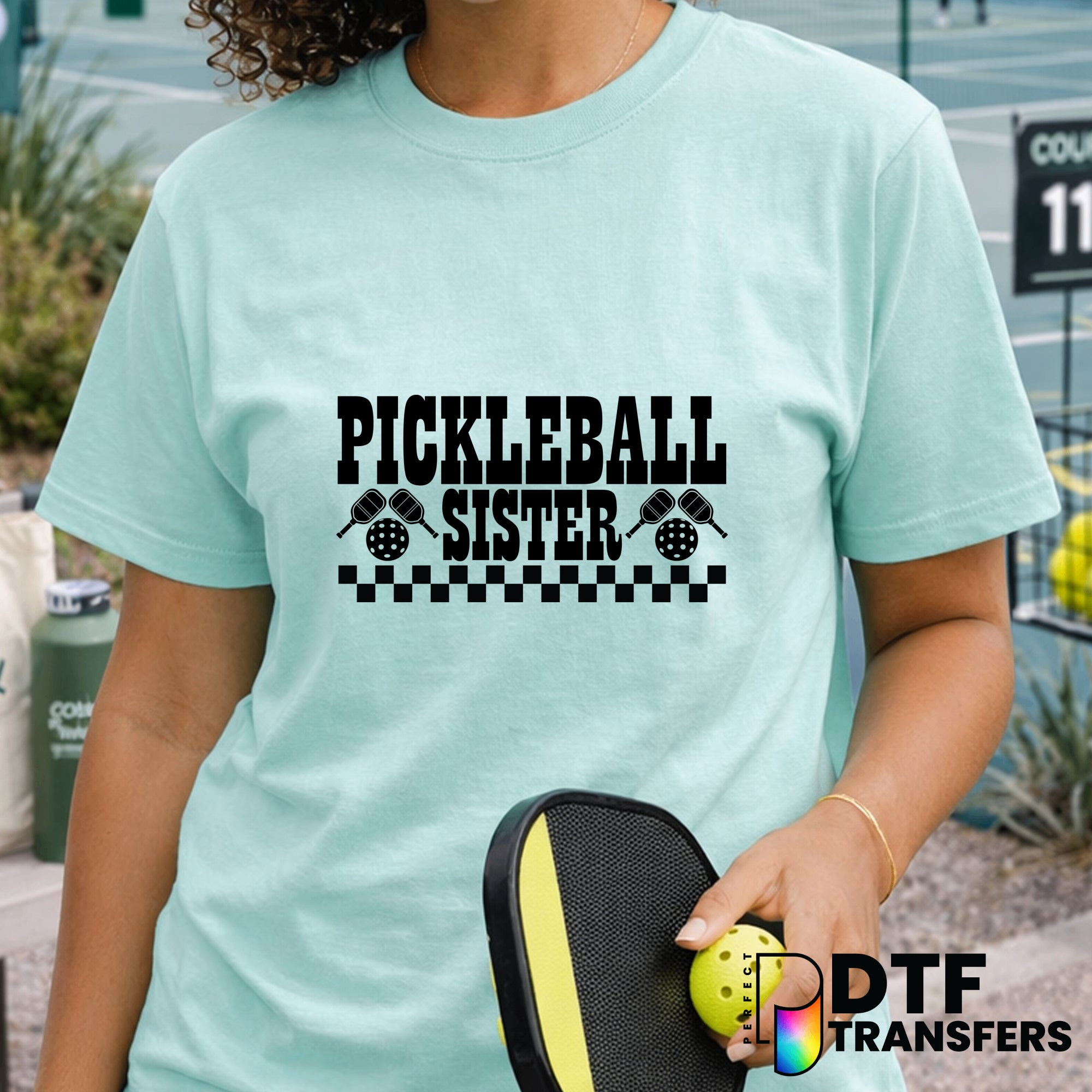 Pickleball Sister – Pickleball DTF Transfer