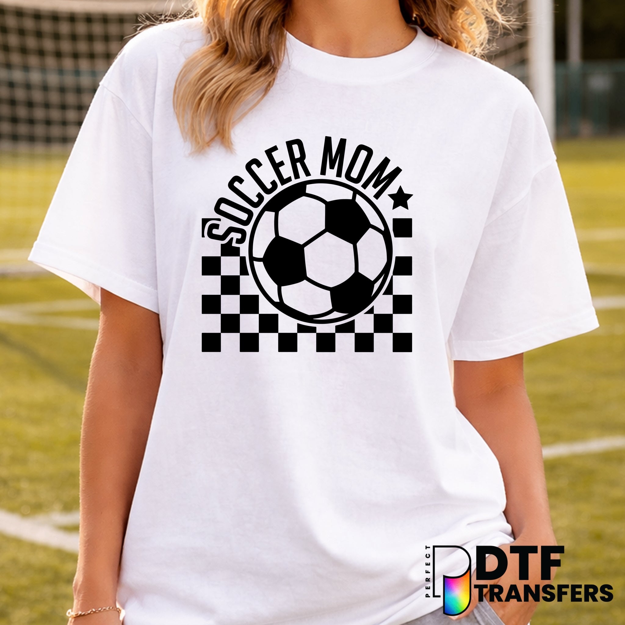 SOCCER MOM – Soccer DTF Transfer