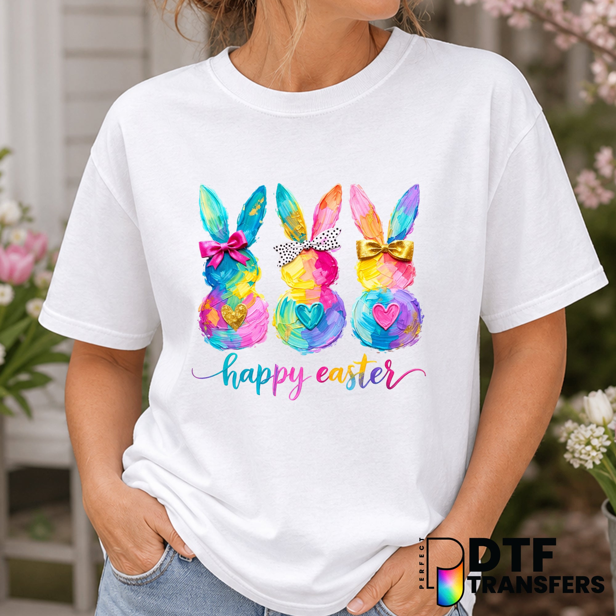 Happy Easter – Easter DTF Transfer