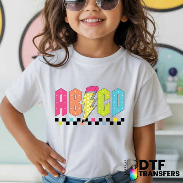 ABCD WELCOME BACK TO SCHOOL – Teacher DTF Transfer