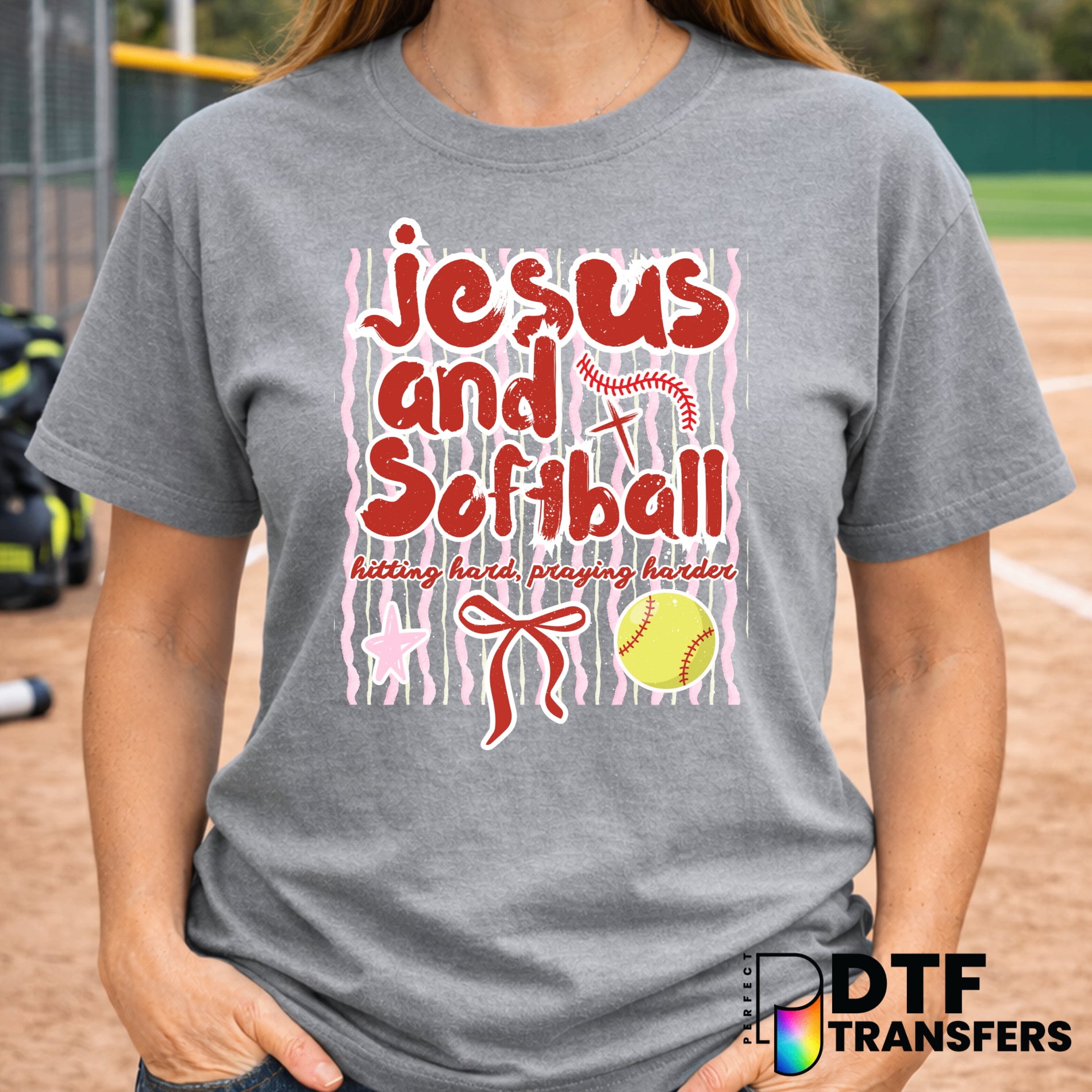 Jesus & Softball – Softball DTF Transfer