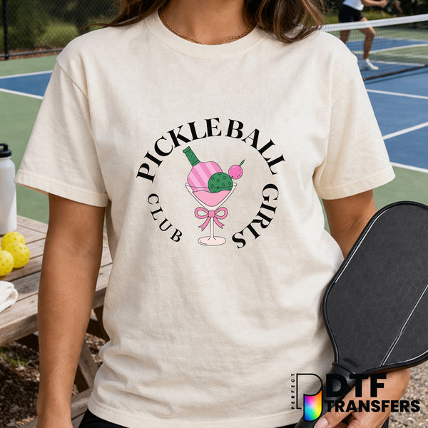Pickleball Girls Club – Pickleball DTF Transfer