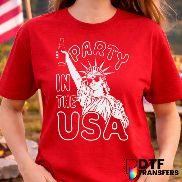 "Party in the USA" – Fourth of July DTF Transfer