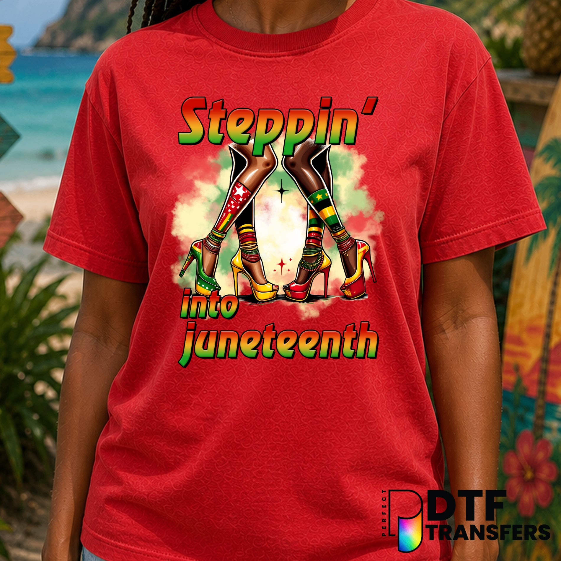 Steppin' Into Juneteenth – Black History Month DTF Transfer