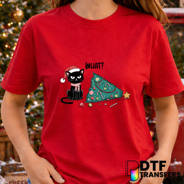 I didn't break it. The tree just exploded. – Christmas DTF Transfer
