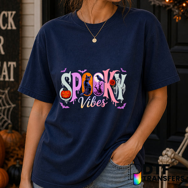 Spooky Vibes – Halloween DTF Transfer