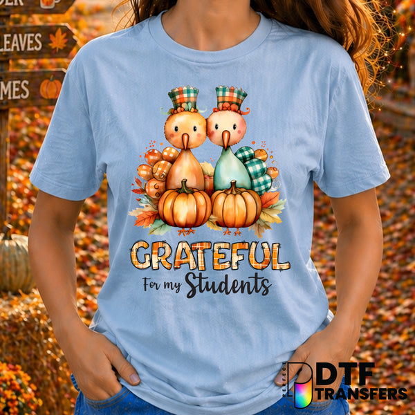 Grateful for my Students – Thanksgiving DTF Transfer
