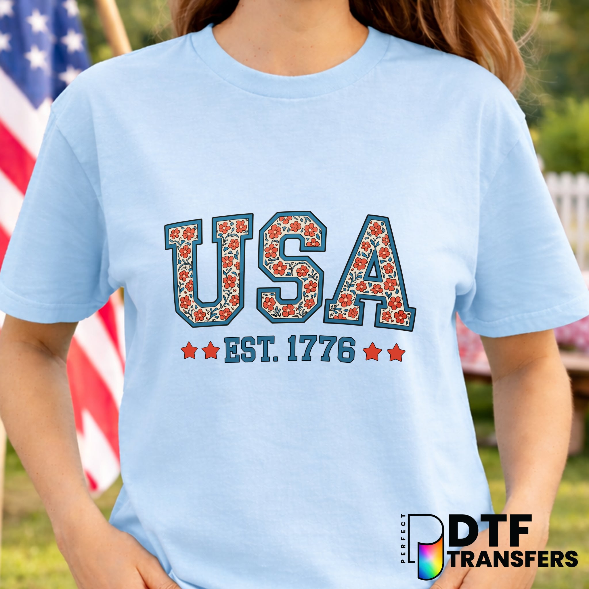 USA EST 1776 – Fourth of July DTF Transfer
