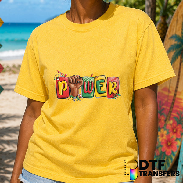 Black History Month Text – Black History Month DTF Transfer