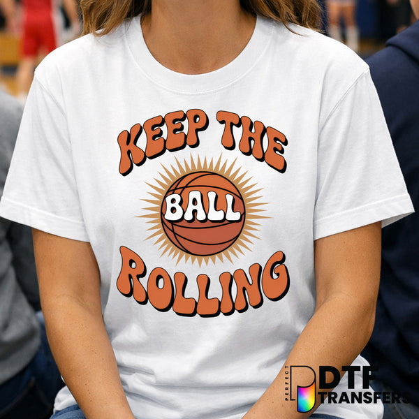 Keep the Ball Rolling – Basketball DTF Transfer