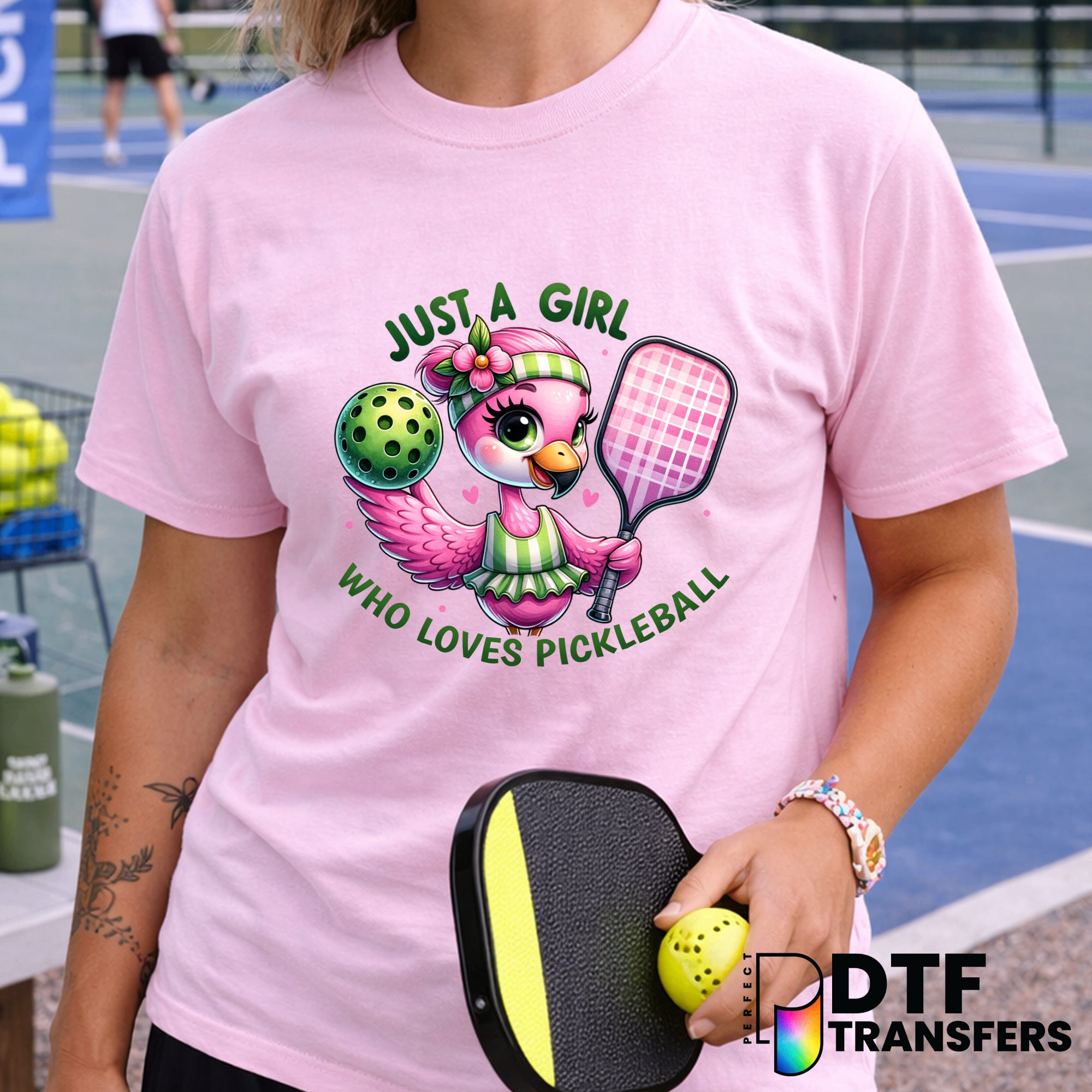 Just a Girl Who Loves Pickleball – Pickleball DTF Transfer