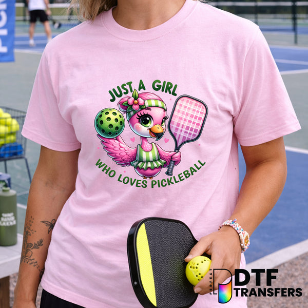 Just a Girl Who Loves Pickleball – Pickleball DTF Transfer