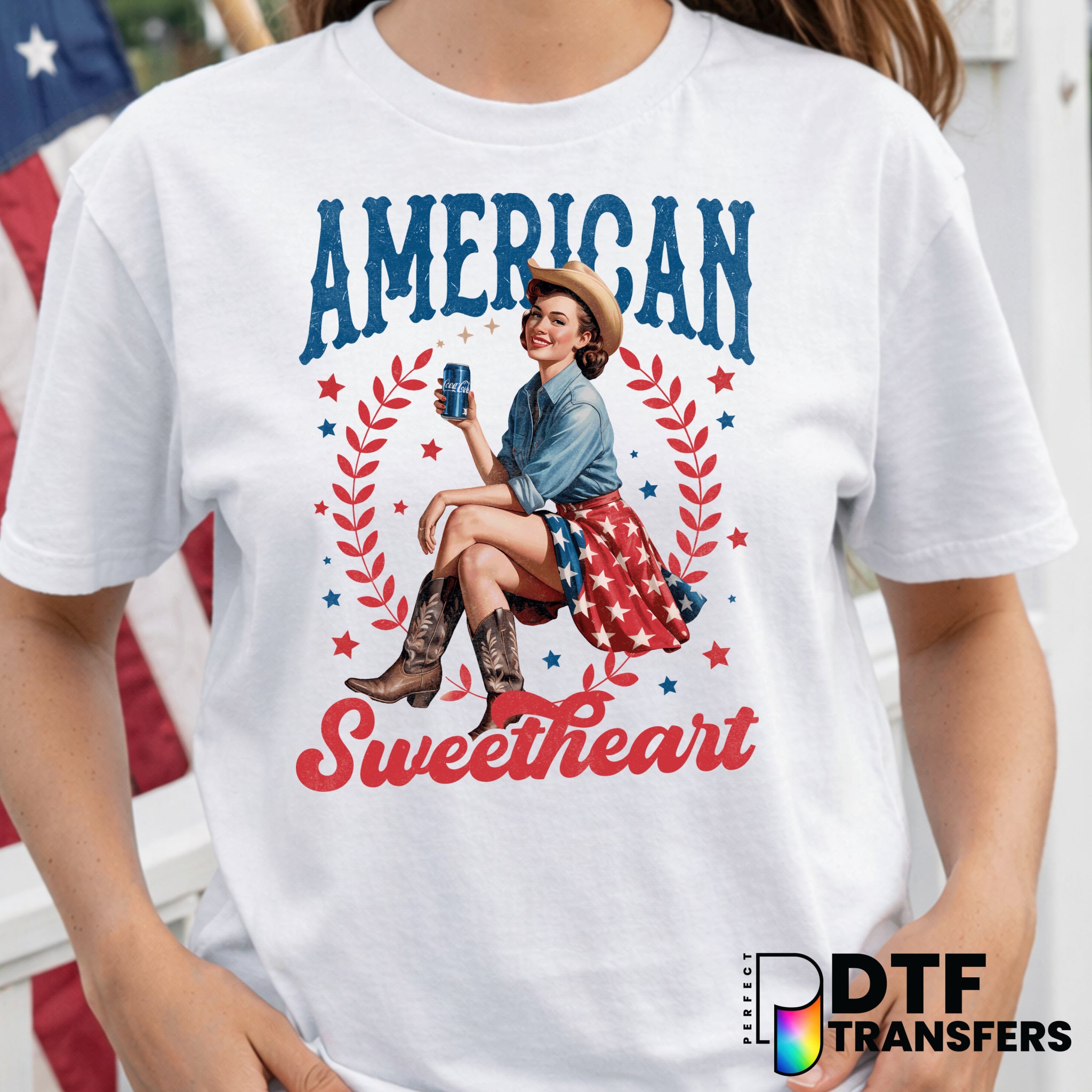 American Sweetheart – Fourth of July DTF Transfer