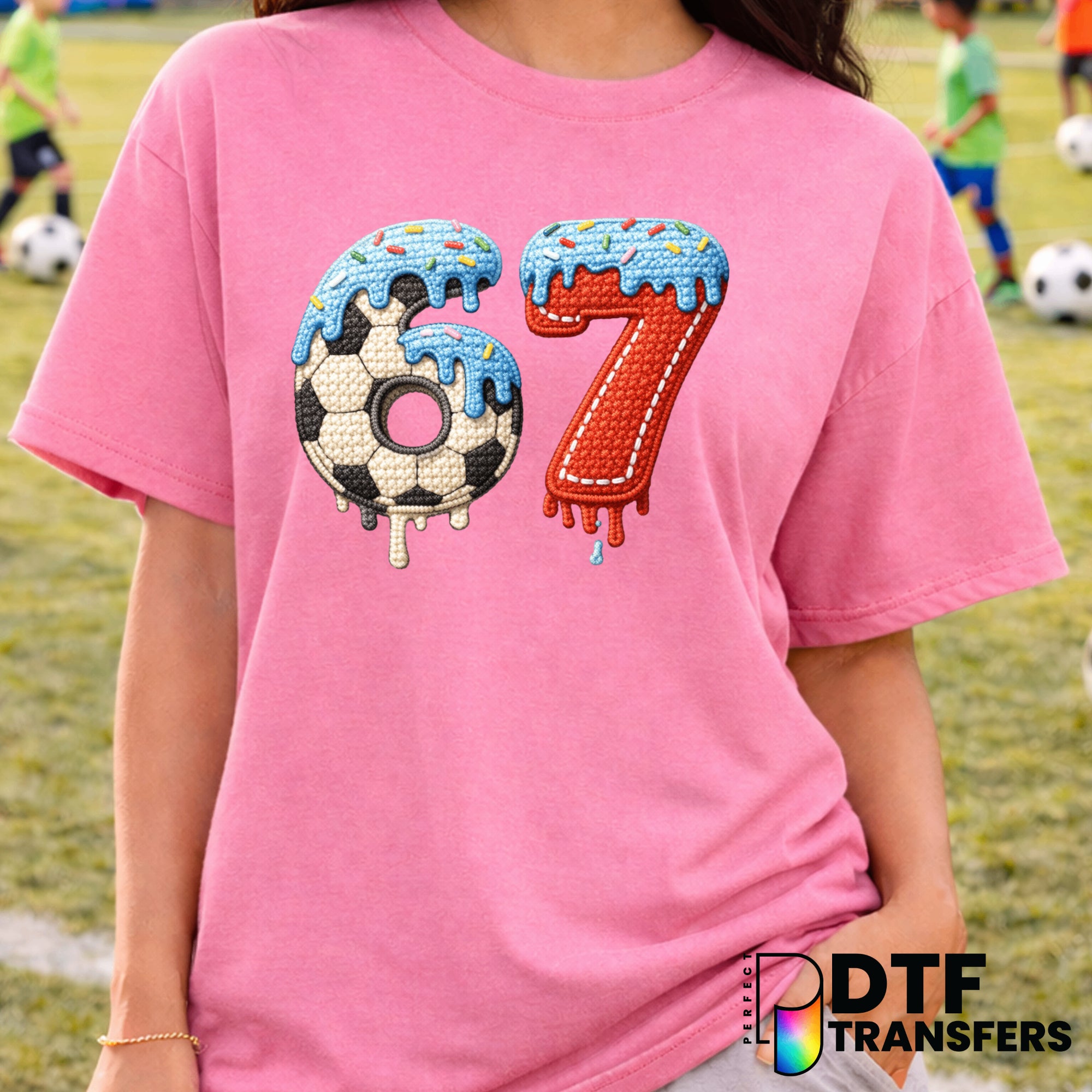 Dripping Soccer Ball – Soccer DTF Transfer
