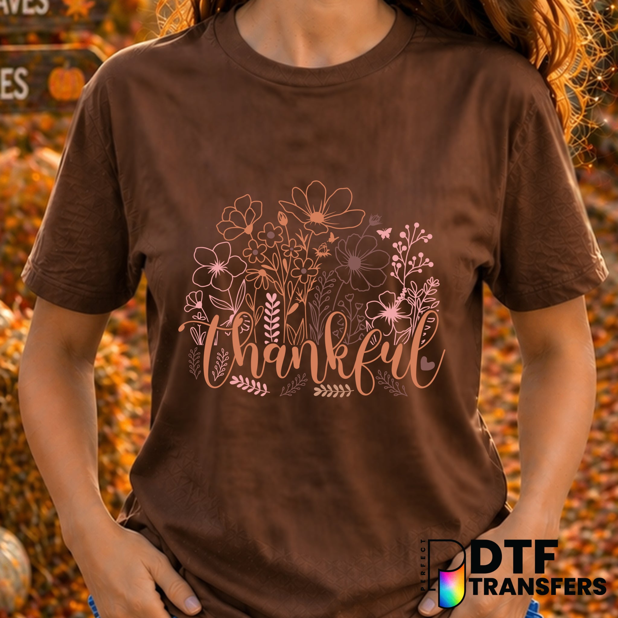 Thankful – Thanksgiving DTF Transfer