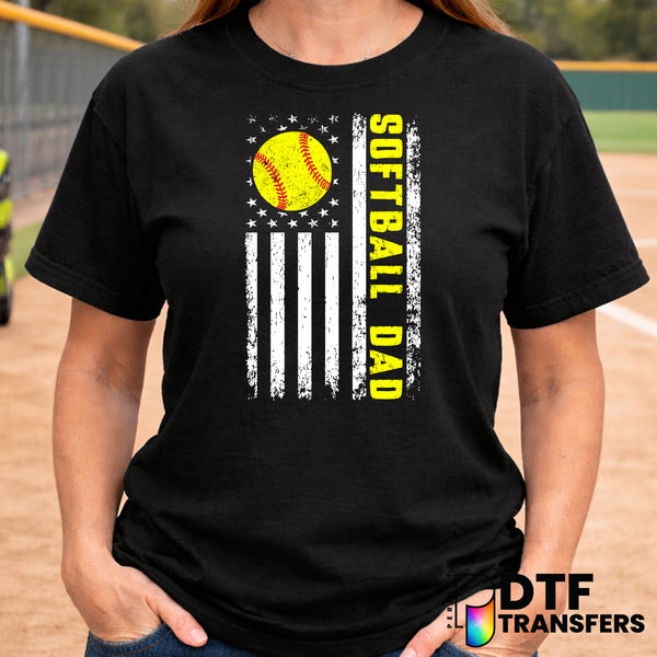 SOFTBALL DAD – Softball DTF Transfer