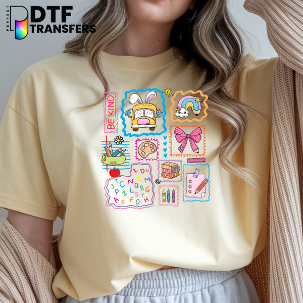 Be Kind Colorful – Teacher DTF Transfer