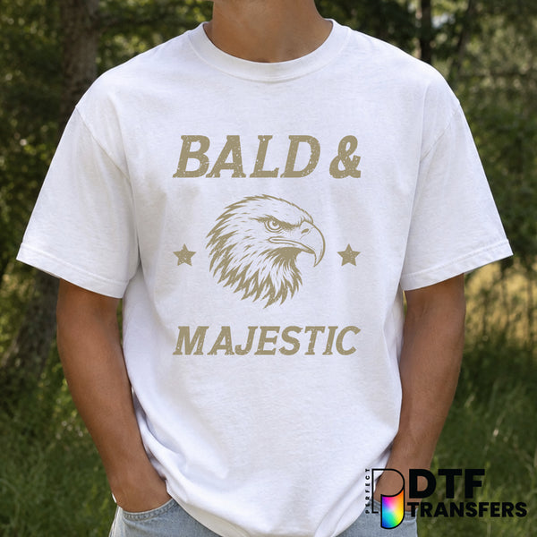 Bald And Majestic American Father's Day – DTF Transfer (view 1 of 2) – by Perfect DTF Transfers – Premade DTF Transfers –...