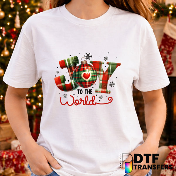 Joy to The World – Christmas DTF Transfer