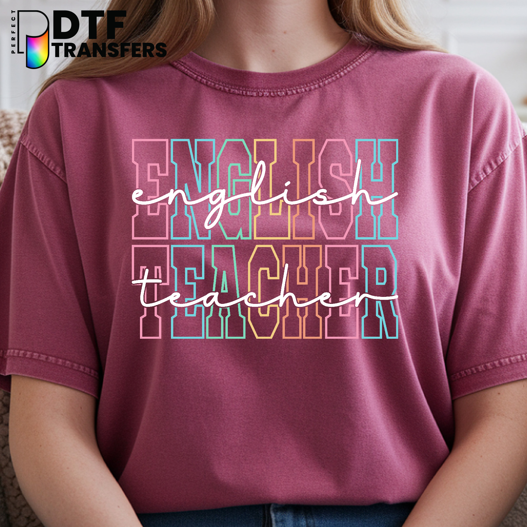 English Teacher – Teacher DTF Transfer