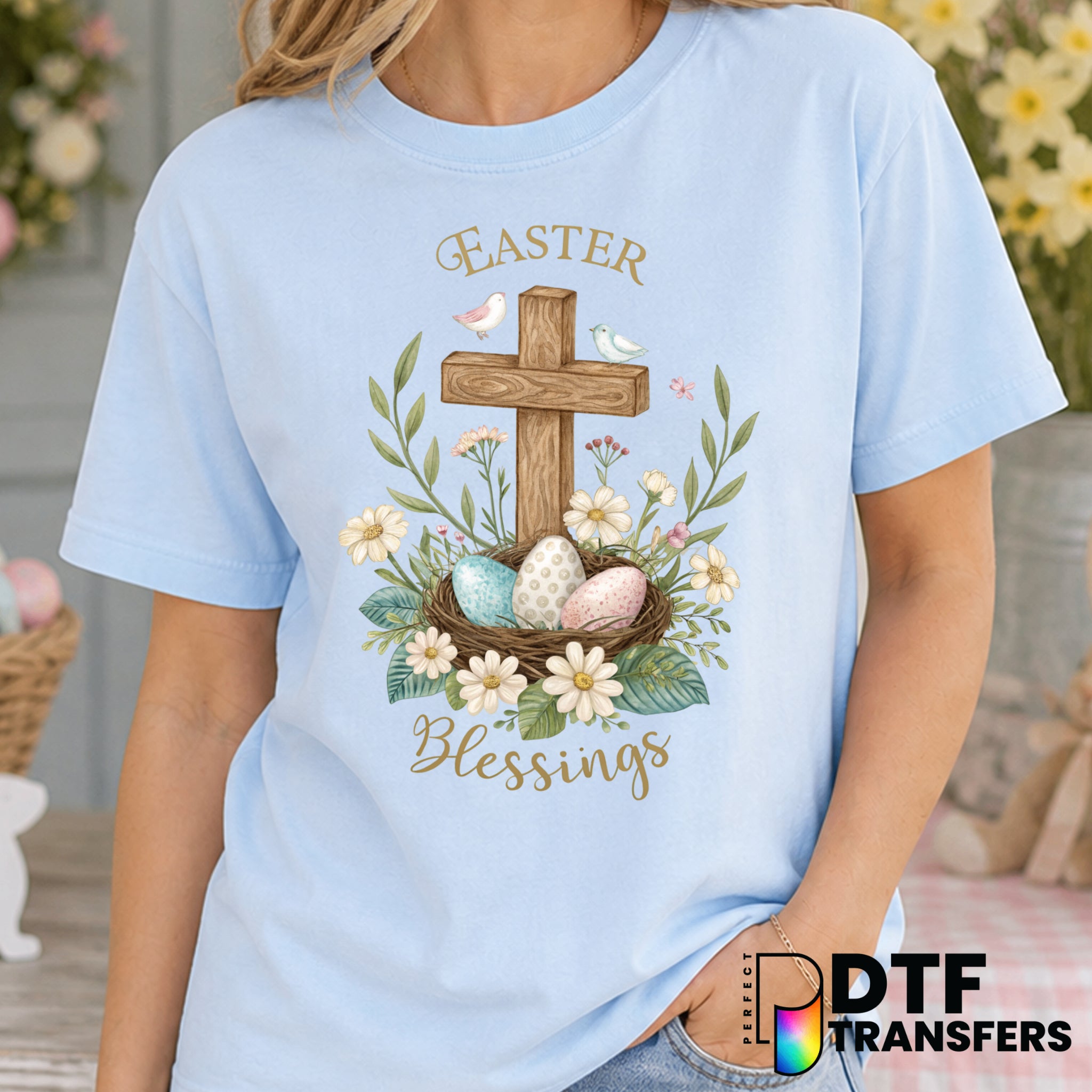 Easter Blessings – Easter DTF Transfer