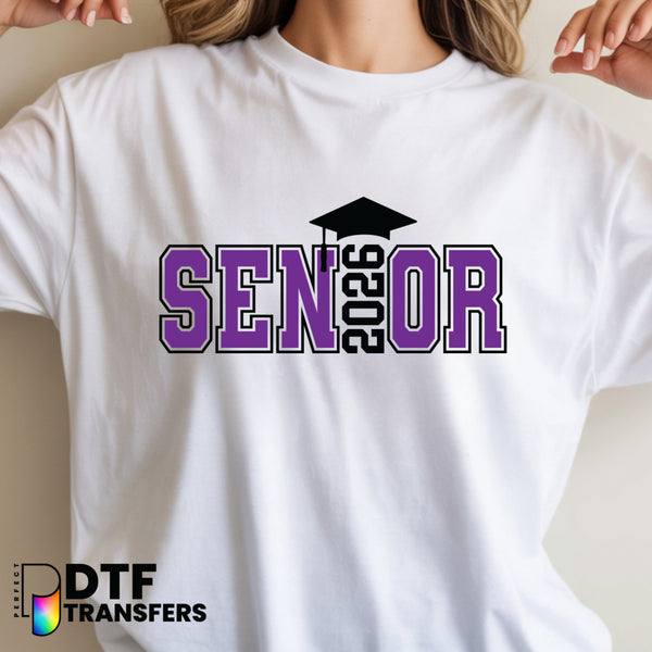 SENIOR 2026 Graduation Cap – Teacher DTF Transfer