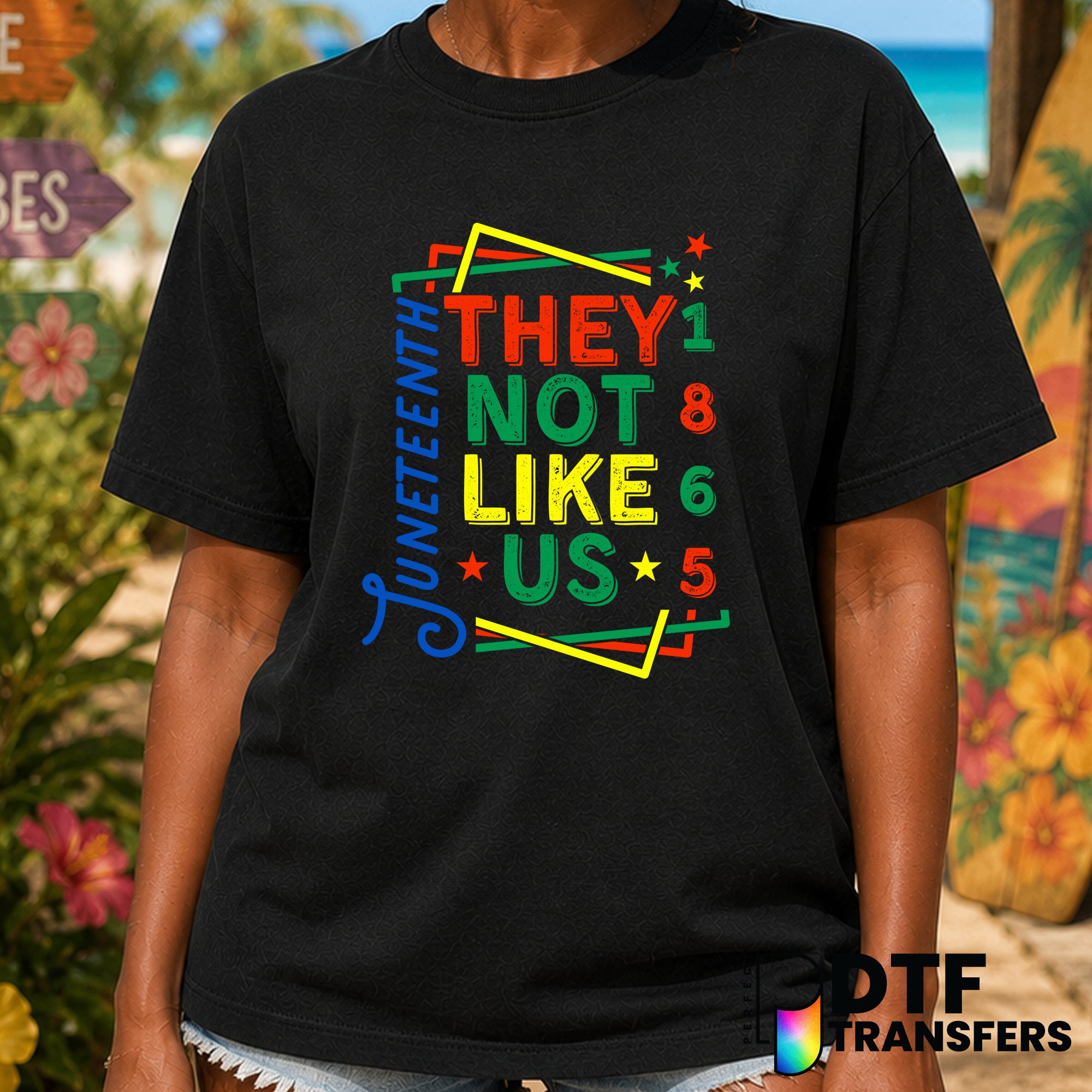 They Not Like Us 1865 Juneteenth – Black History Month DTF Transfer