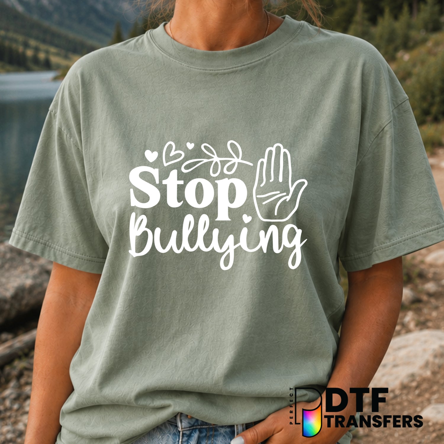 BE KIND – Anti-Bullying DTF Transfer (view 1 of 2) – by Perfect DTF Transfers – Premade DTF Transfers – Anti-Bullying, Kin...