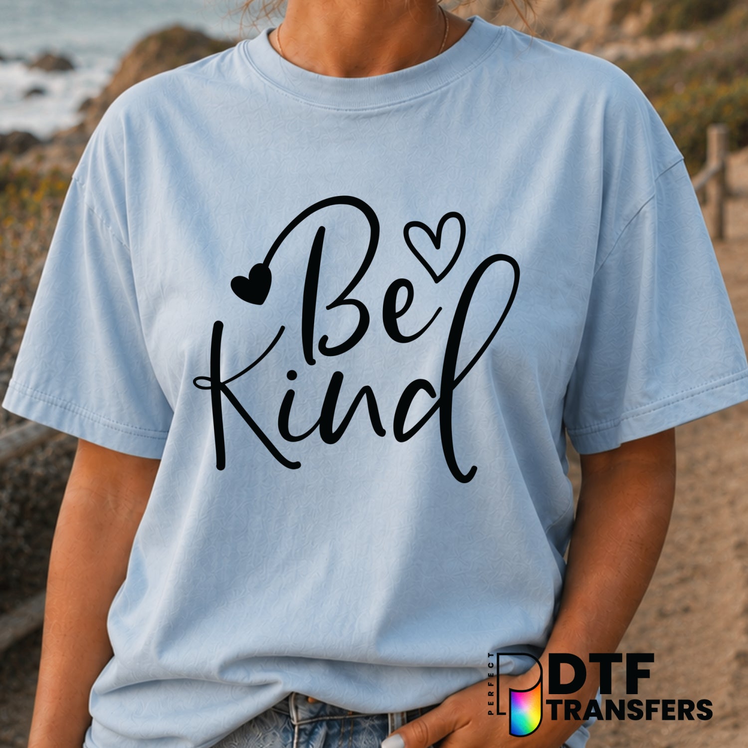 BE KIND – Anti-Bullying DTF Transfer (view 1 of 2) – by Perfect DTF Transfers – Premade DTF Transfers – Anti-Bullying, Kin...