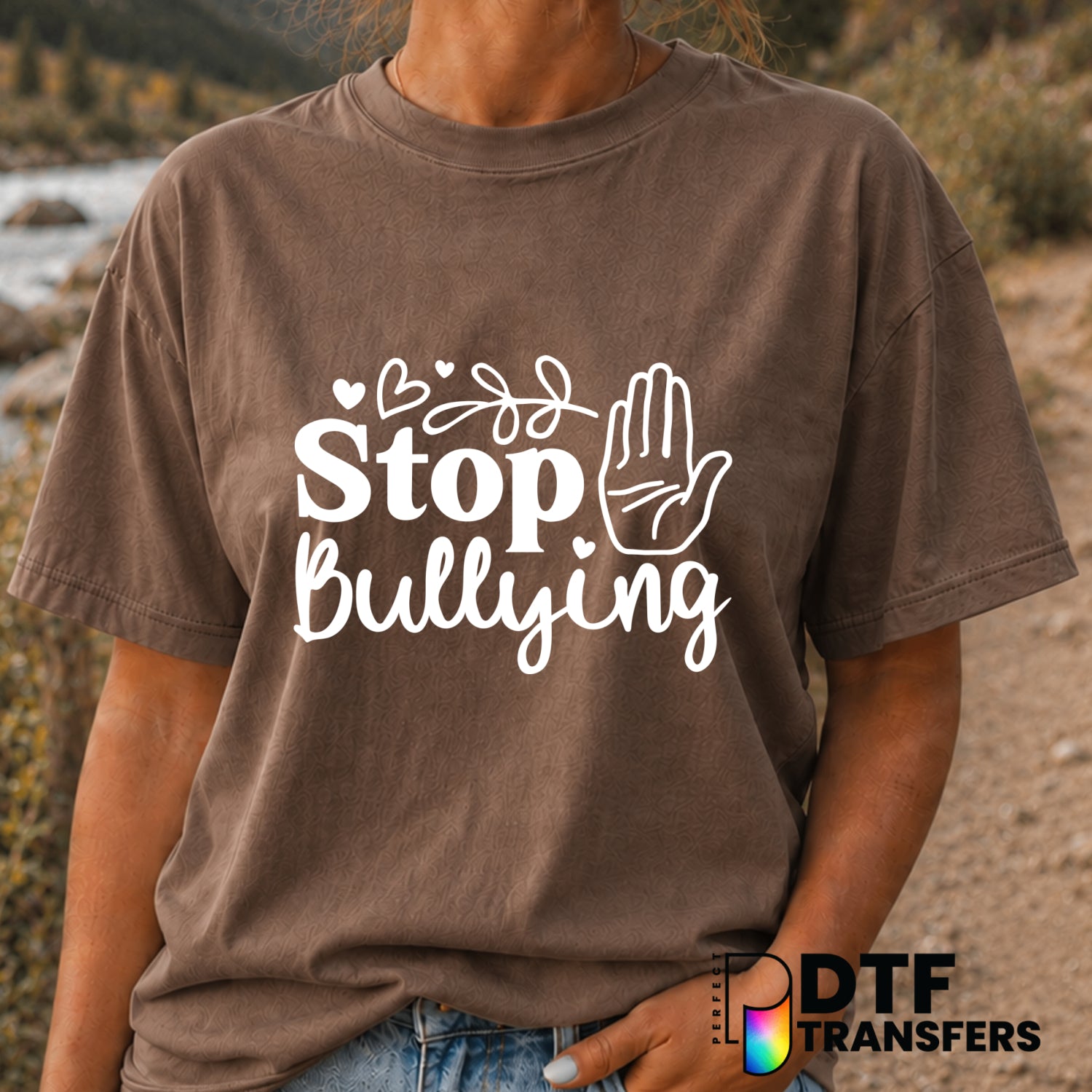 BE KIND – Anti-Bullying DTF Transfer (view 2 of 2) – by Perfect DTF Transfers – Premade DTF Transfers – Anti-Bullying, Kin...