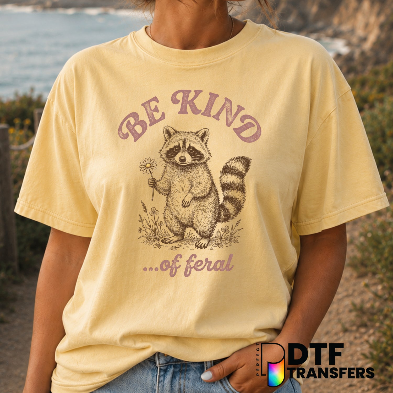 Be Kind of Feral – Anti-Bullying DTF Transfer (view 1 of 2) – by Perfect DTF Transfers – Premade DTF Transfers – Anti-Bull...