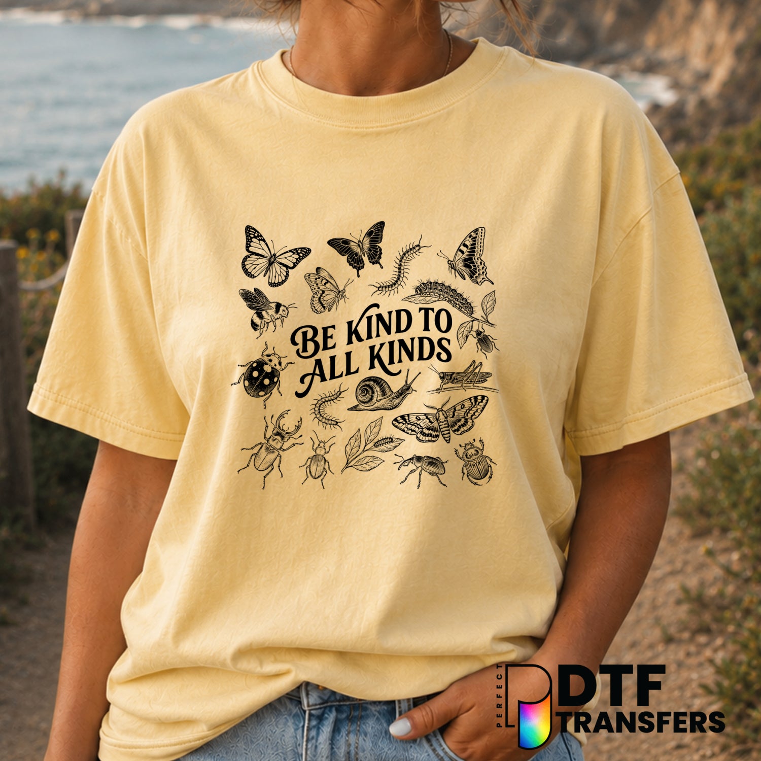 Be Kind To All Kinds – Anti-Bullying DTF Transfer (view 1 of 2) – by Perfect DTF Transfers – Premade DTF Transfers – Anti-...