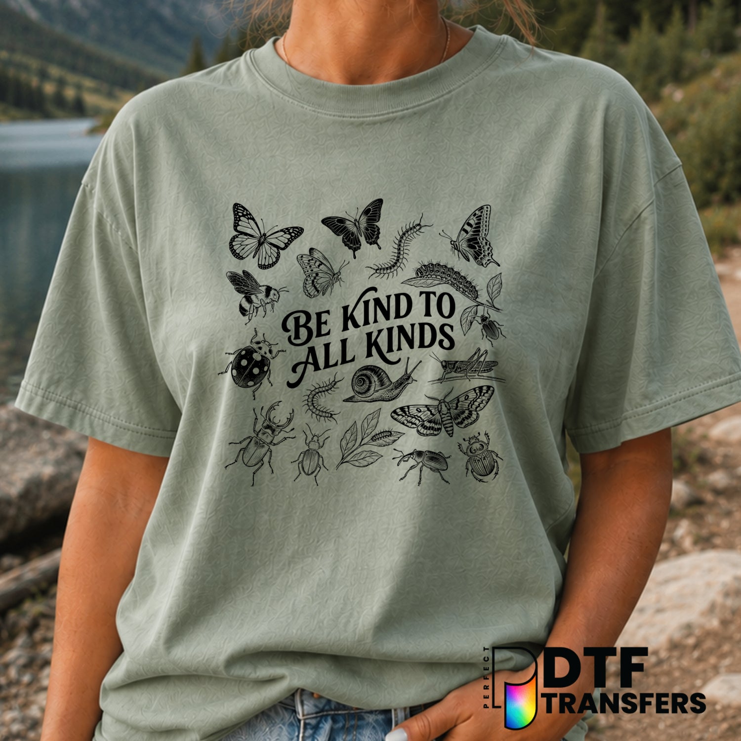Be Kind To All Kinds – Anti-Bullying DTF Transfer (view 2 of 2) – by Perfect DTF Transfers – Premade DTF Transfers – Anti-...
