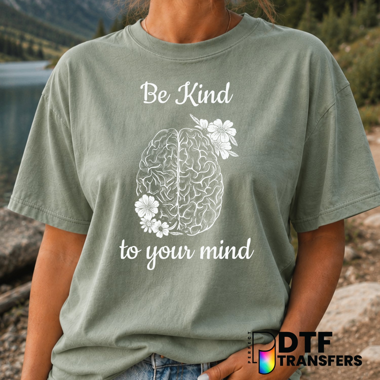 Be Kind To Your Mind – Anti-Bullying DTF Transfer (view 1 of 2) – by Perfect DTF Transfers – Premade DTF Transfers – Anti-...