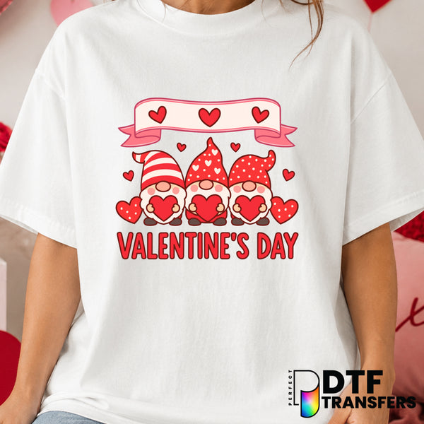 Be Mine Gnome – Valentine's Day DTF Transfer (view 2 of 2) – by Perfect DTF Transfers – Premade DTF Transfers – Valentine'...