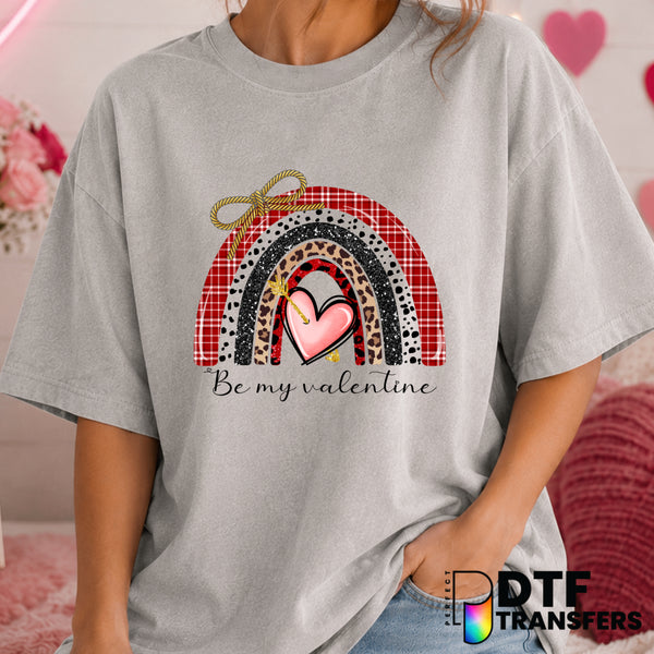 Be My Valentine – Valentine's Day DTF Transfer (view 1 of 2) – by Perfect DTF Transfers – Premade DTF Transfers – Valentin...
