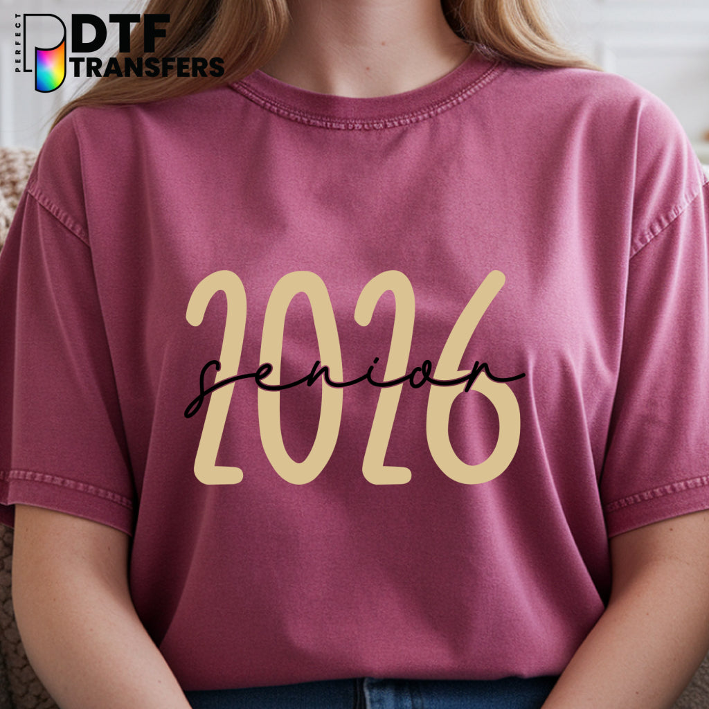 Senior 2026 Gold  – Teacher DTF Transfer
