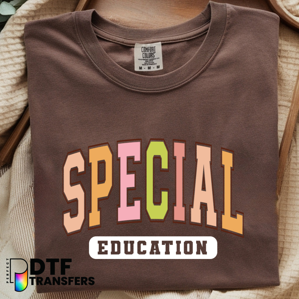 Special Education Varsity Arch – Special Education DTF Transfer