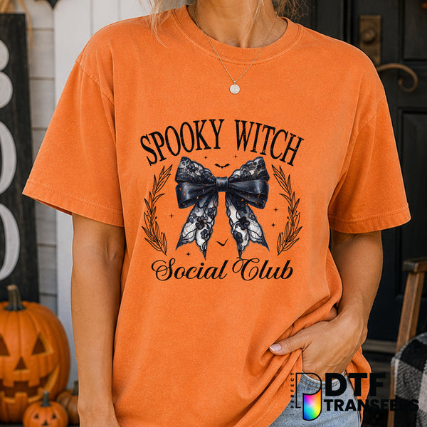 Spooky Witch Social Club – Halloween DTF Transfer