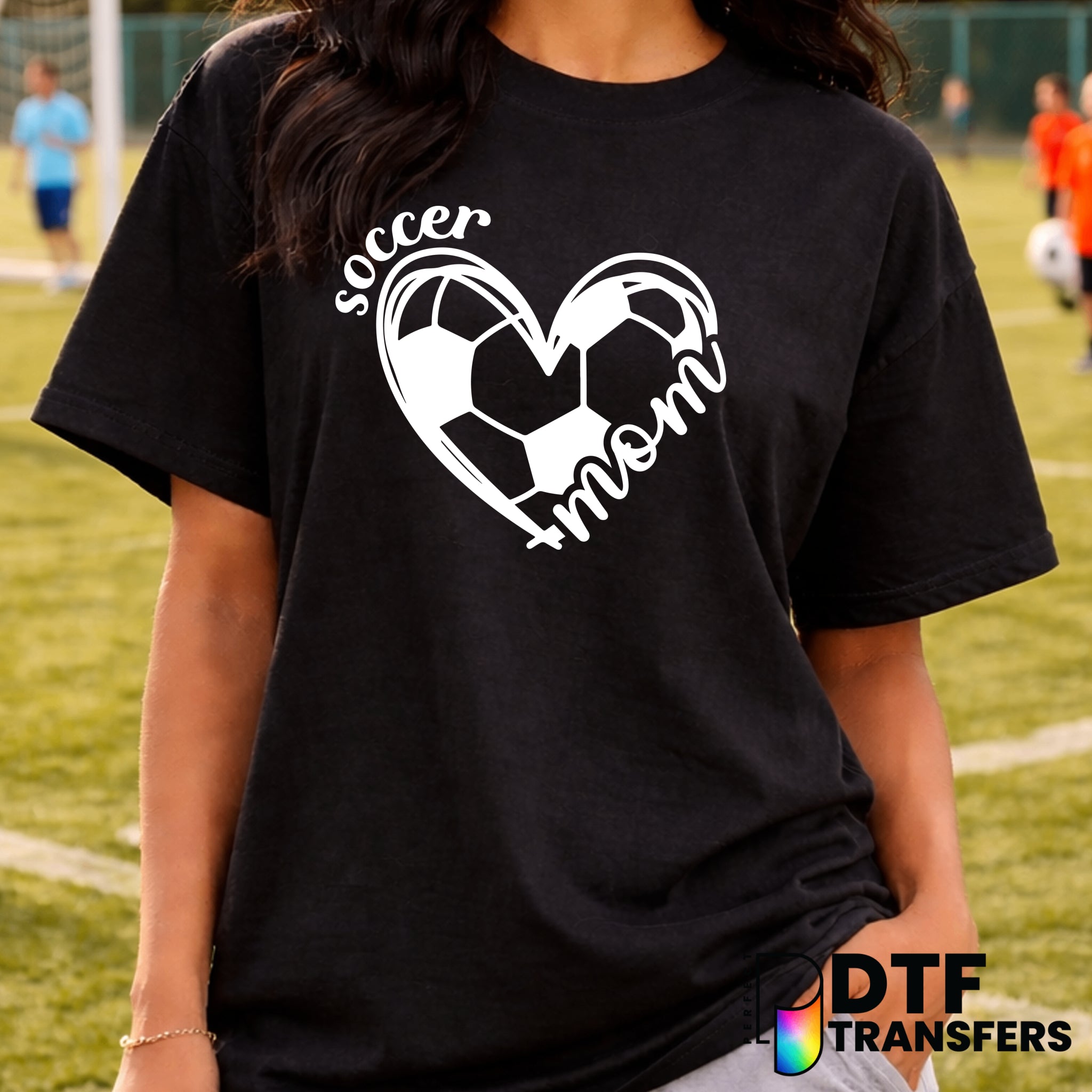 Soccer Mom Heart – Soccer DTF Transfer